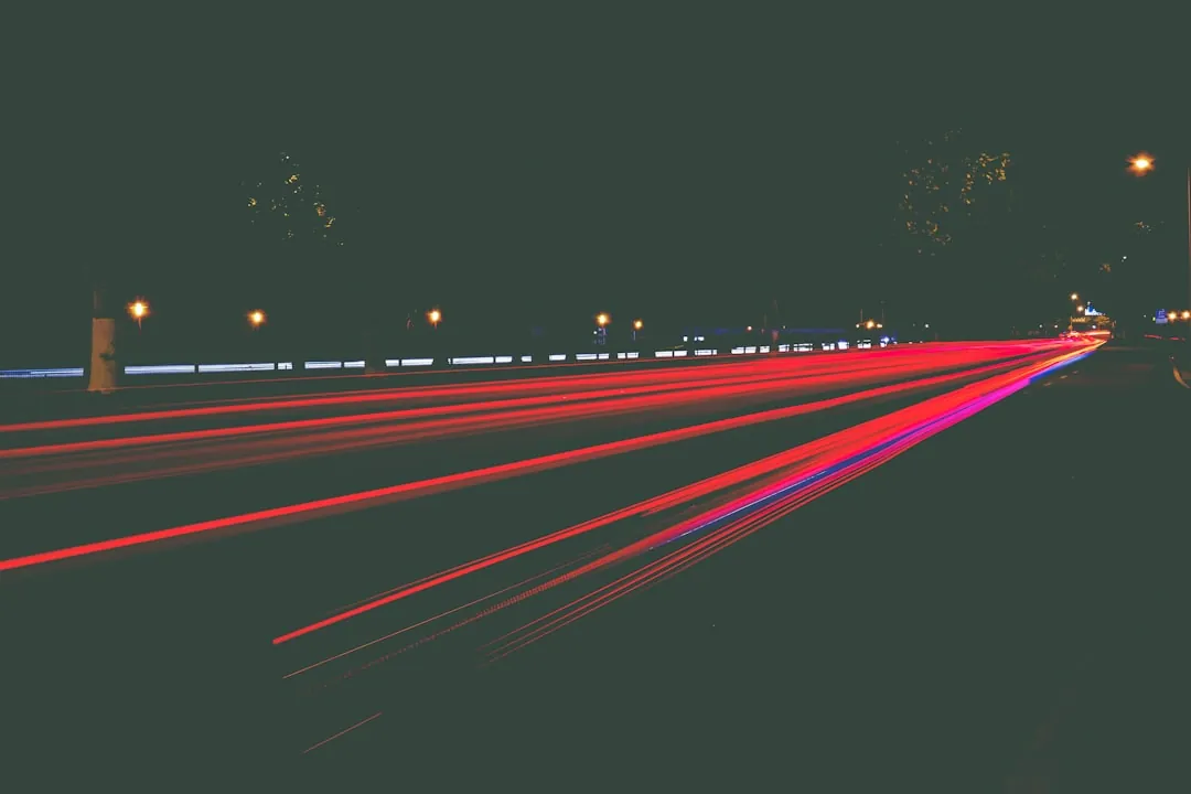 time lapse photography of vehicle